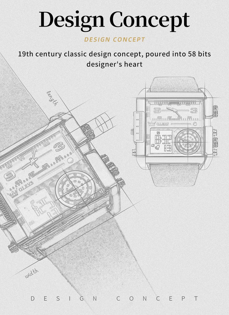 Olevs Men's Watch 1101