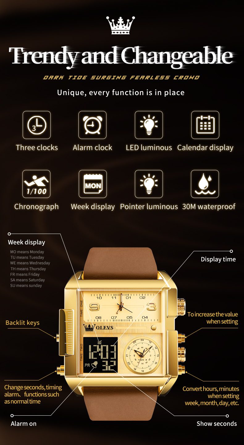 Olevs Men's Watch 1101