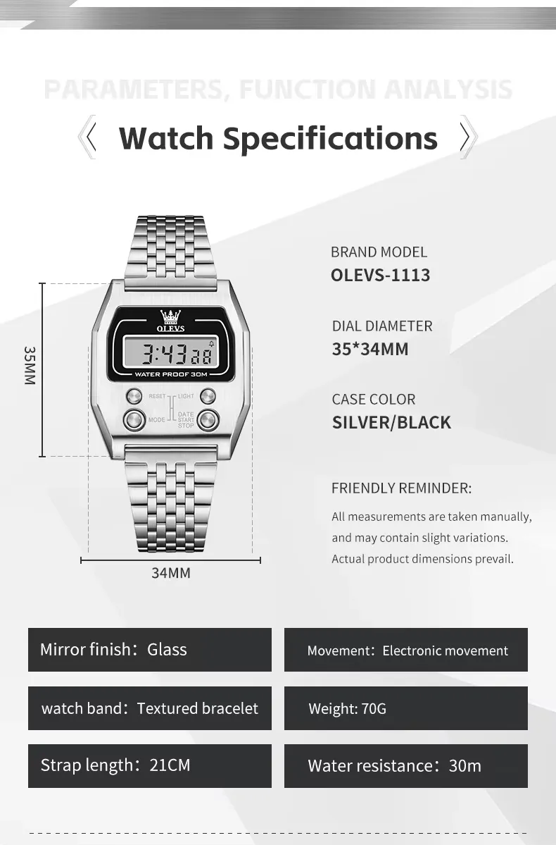 Olevs Men's Watch 1113