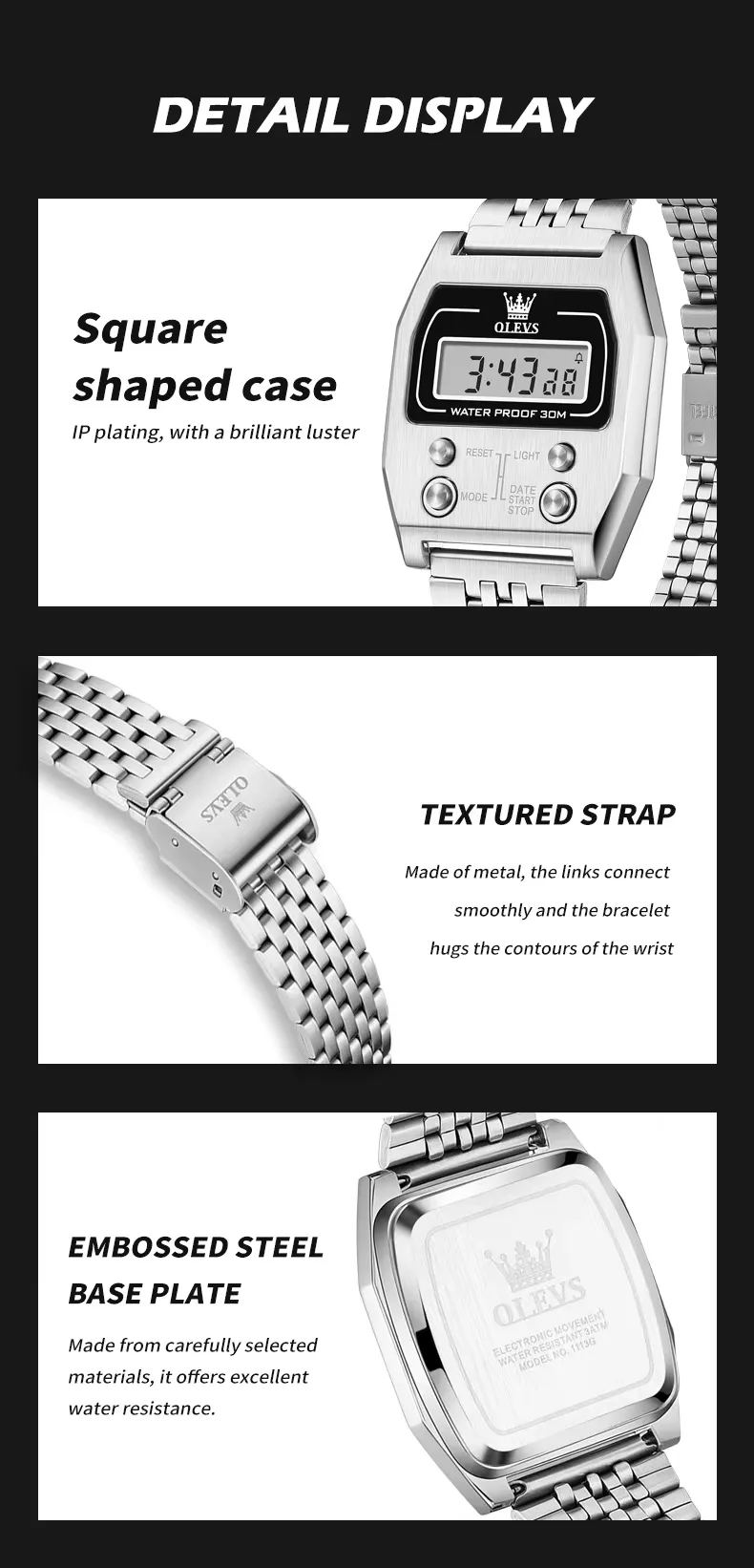 Olevs Men's Watch 1113