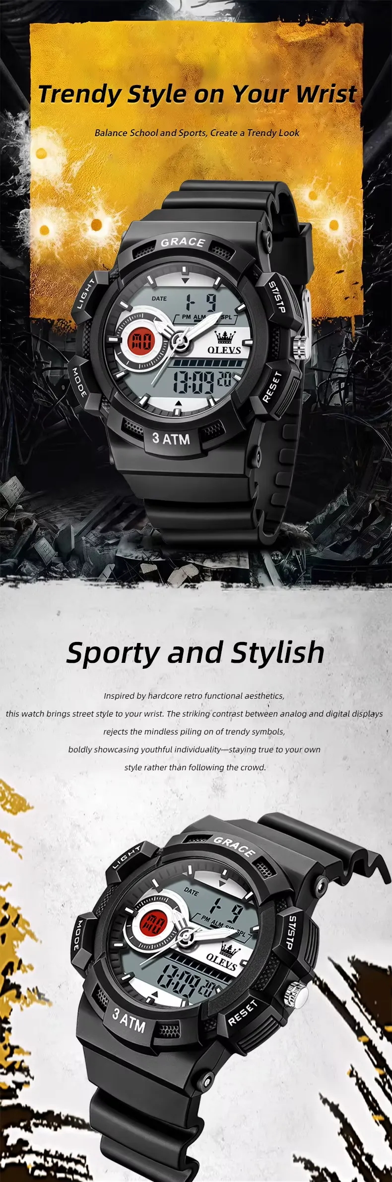 Olevs Men's Watch 1121