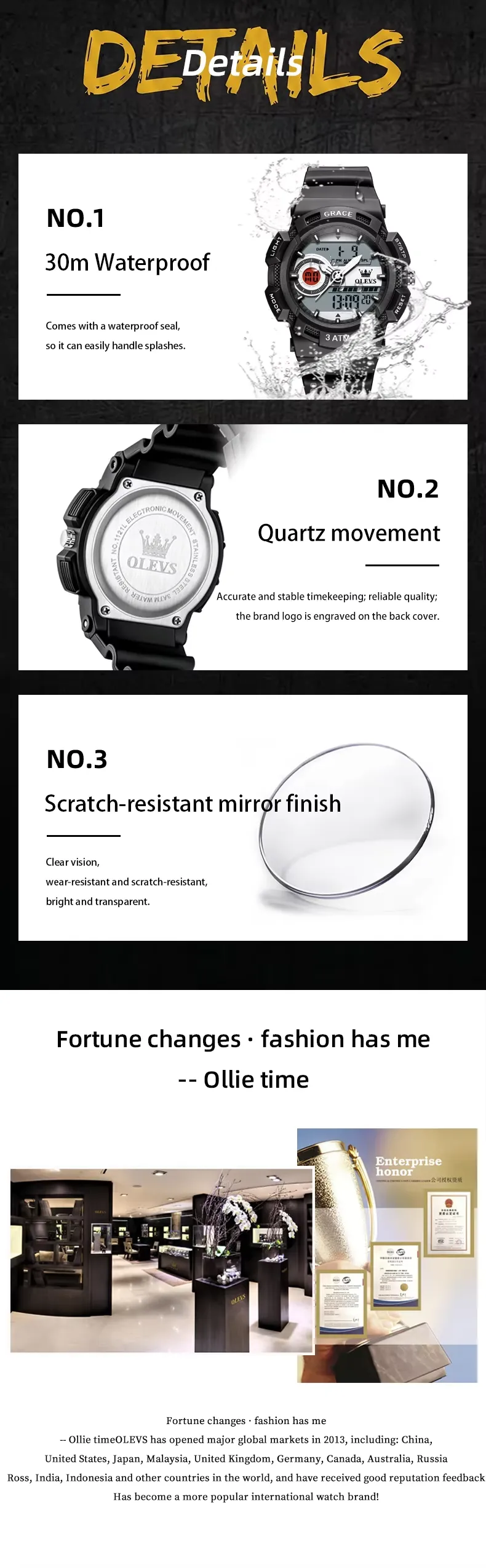 Olevs Men's Watch 1121
