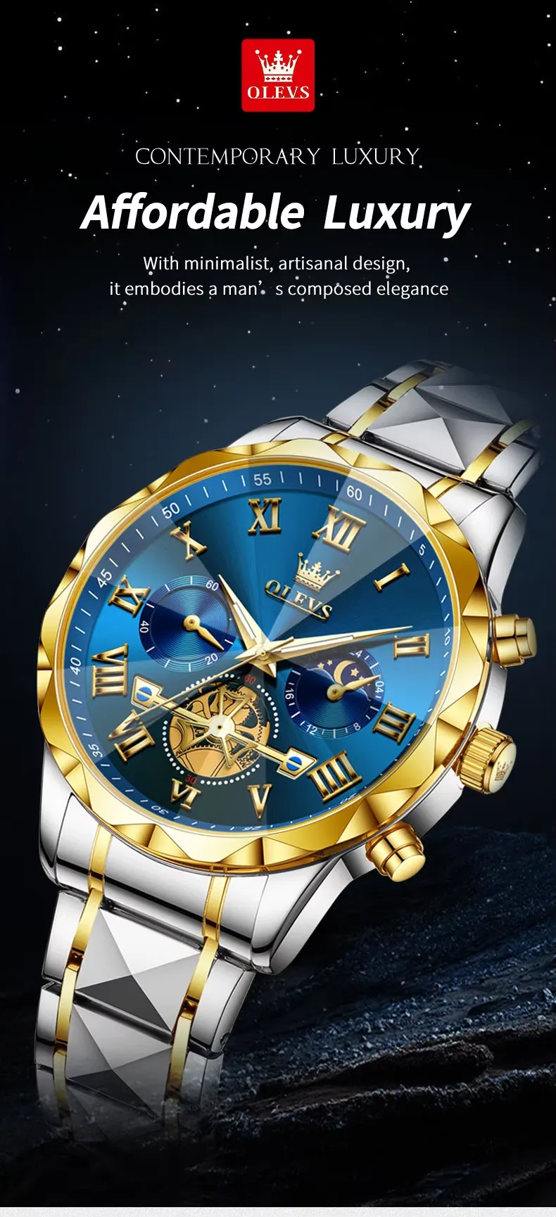 Olevs Men's Watch 2709