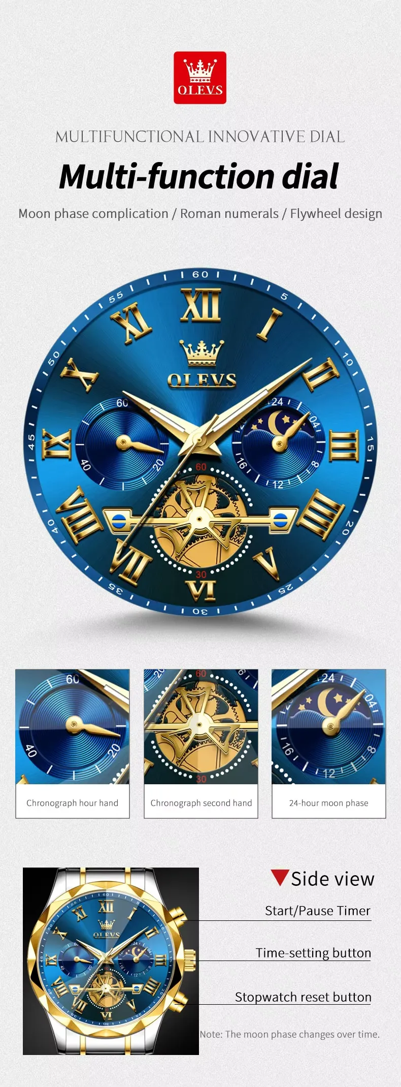 Olevs Men's Watch 2709
