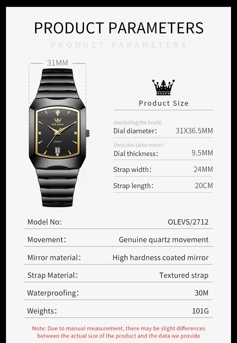 Olevs Men's Watch 2712