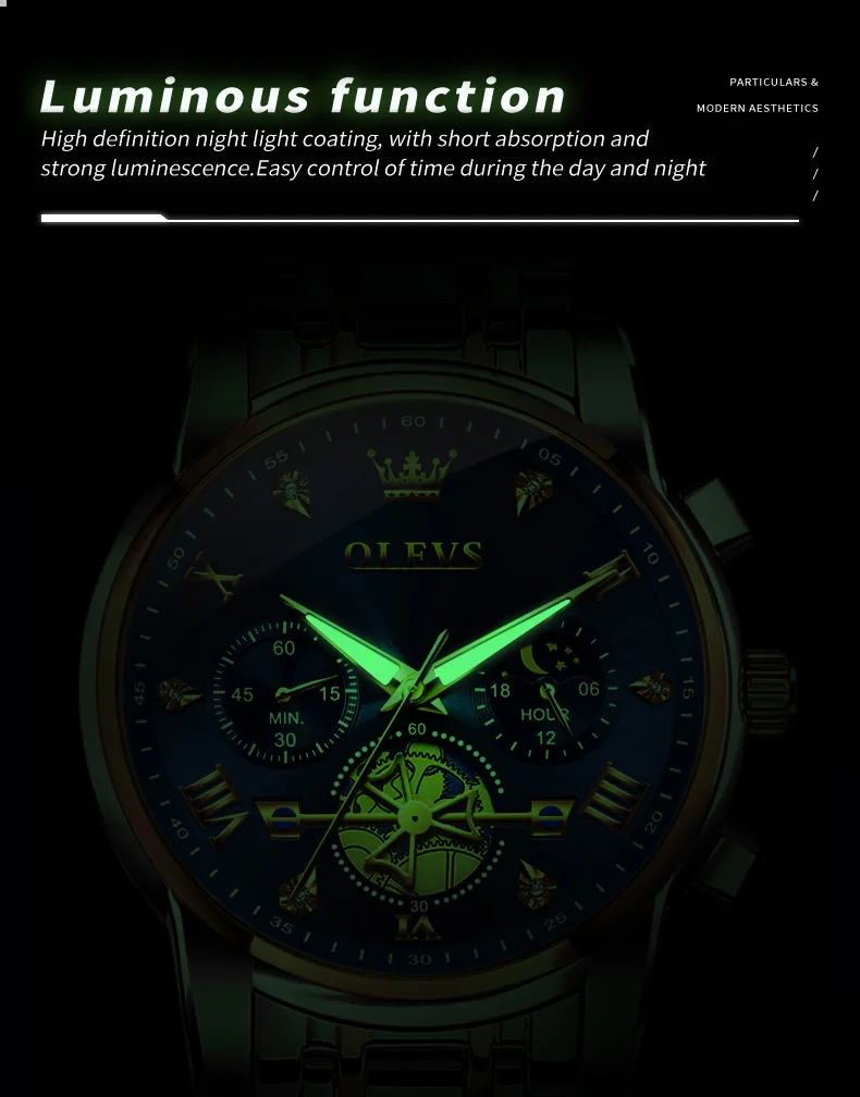 Olevs Men's Watch 2856