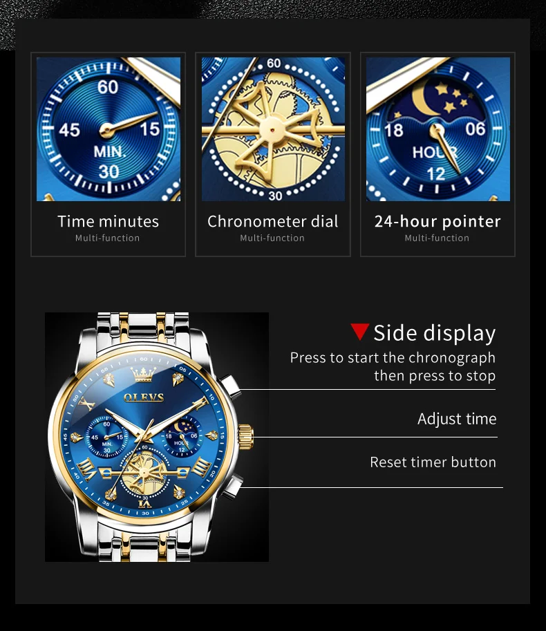 Olevs Men's Watch 2856