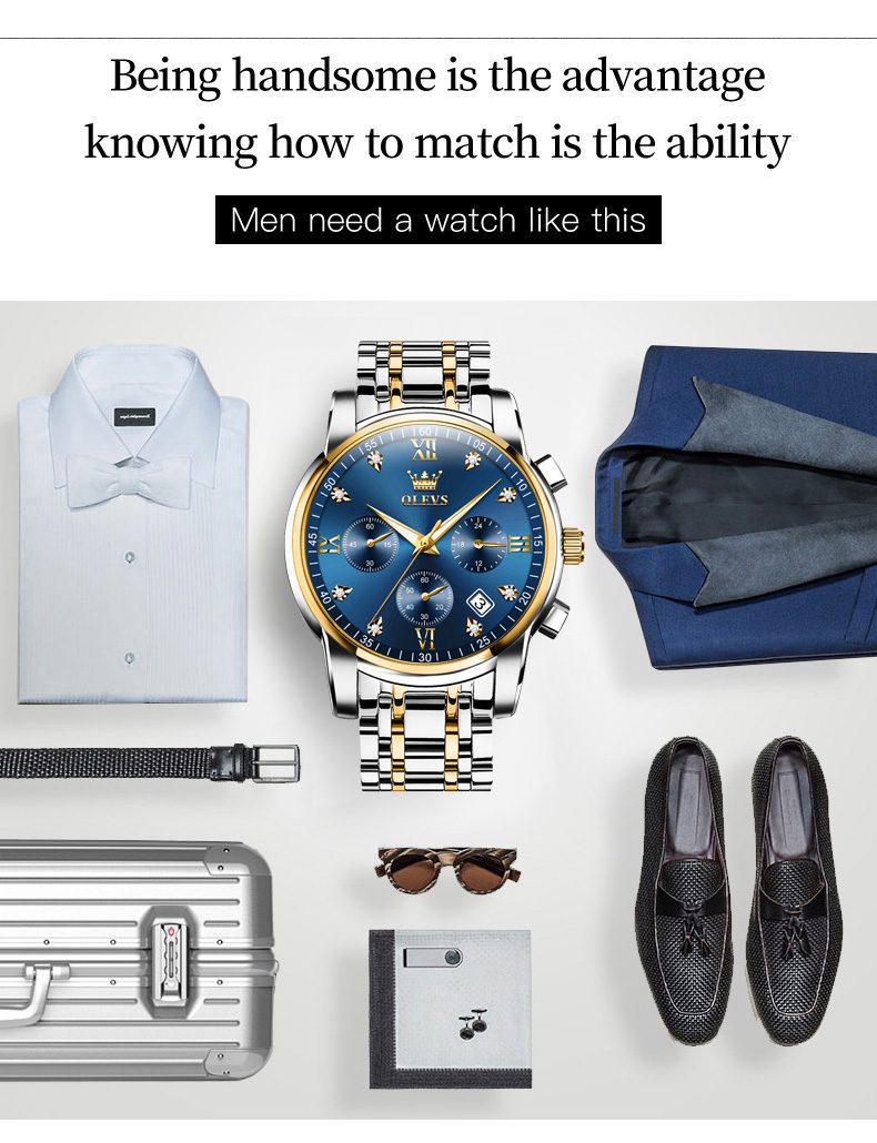 Olevs Men's Watch 2858