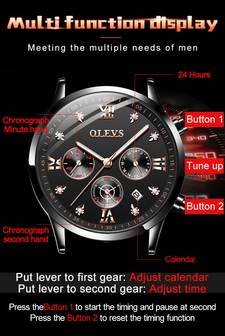 Olevs Men's Watch 2862