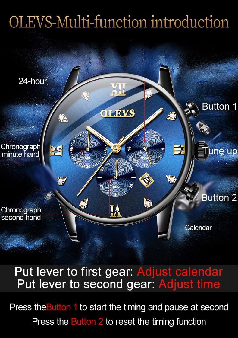 Olevs Men's Watch 2868