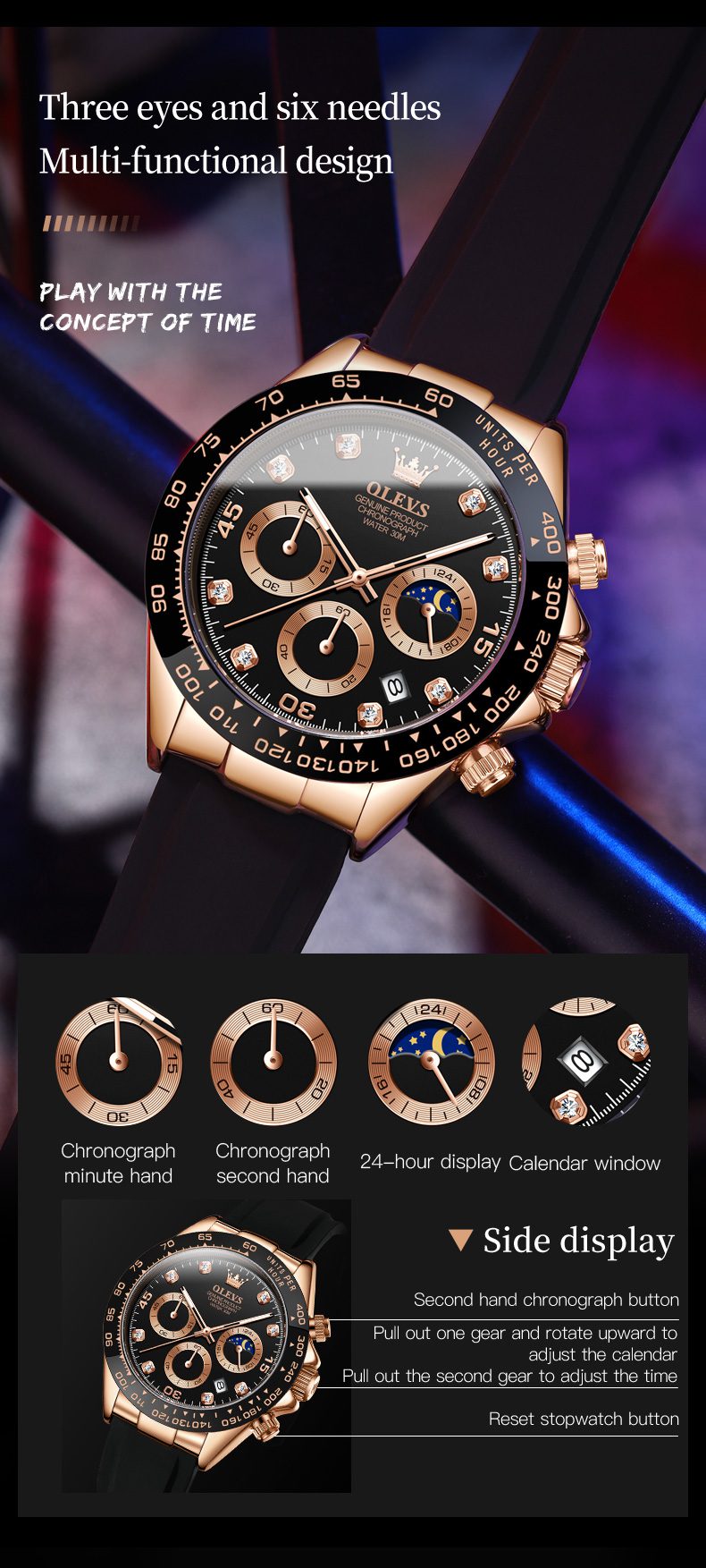 Olevs Men's Watch 2875