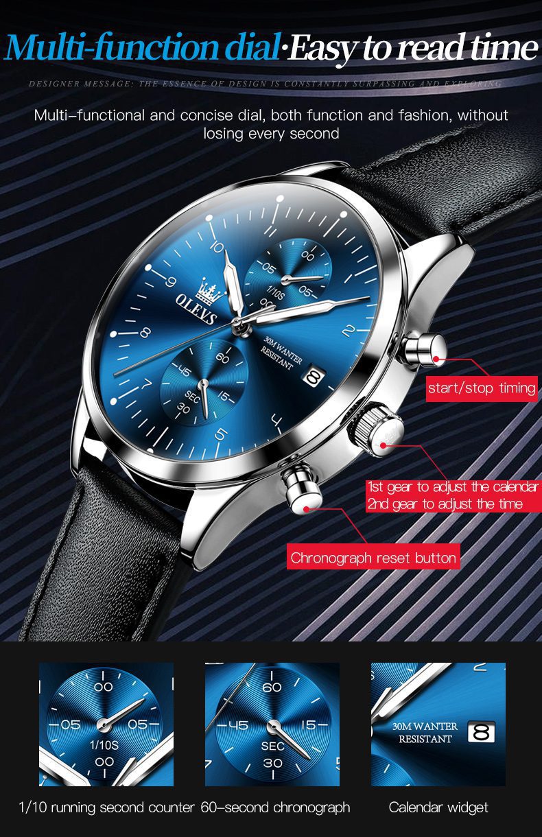 Olevs Men's Watch 2880