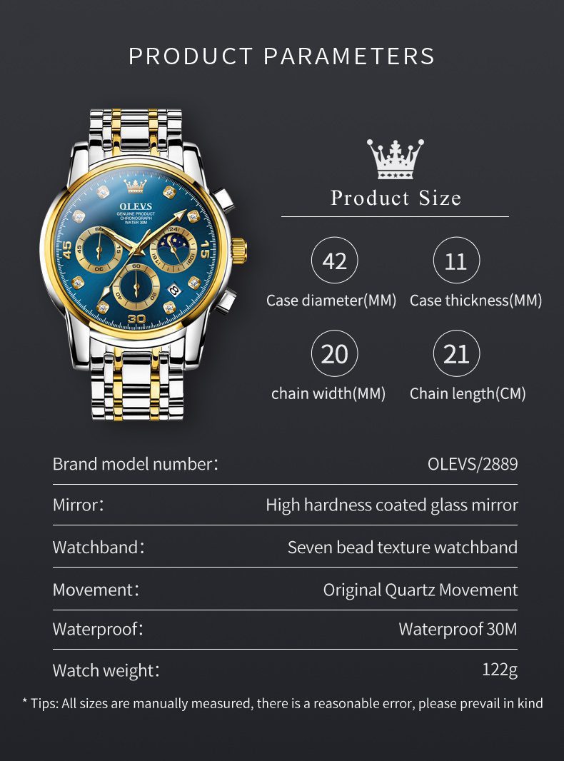 Olevs Men's Watch 2889