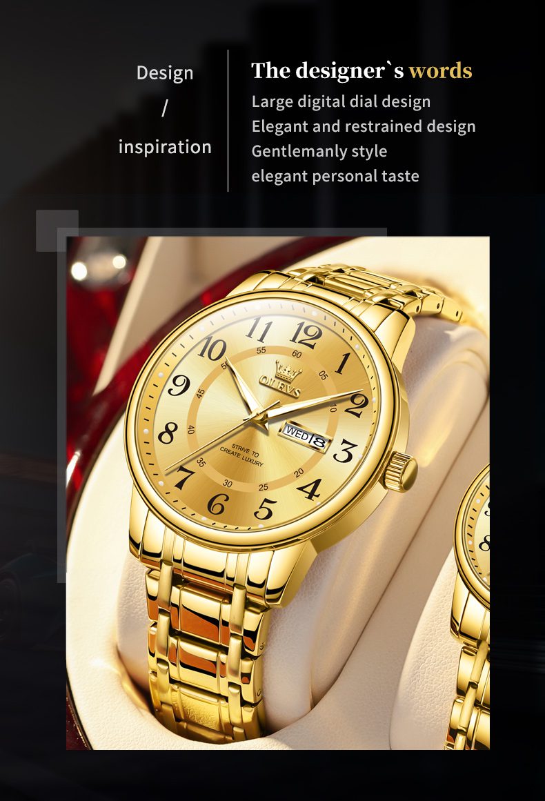 Olevs Coupl Watch 2891