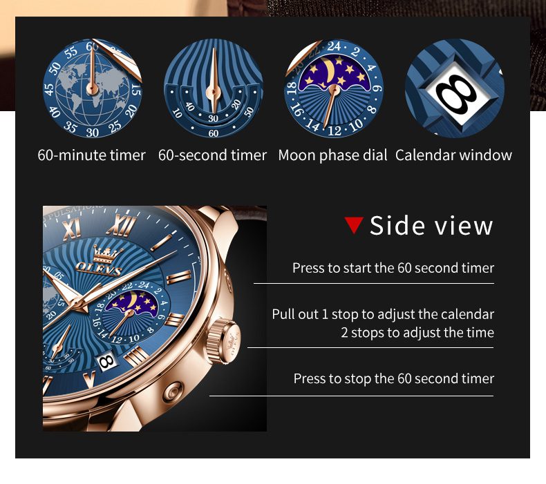 Olevs Men's Watch 2893