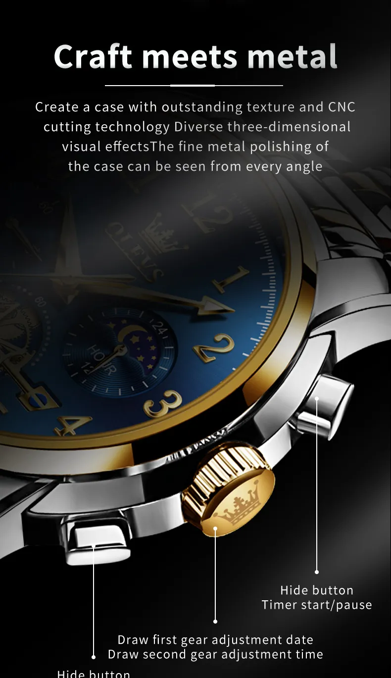 Olevs Men's Watch 2900