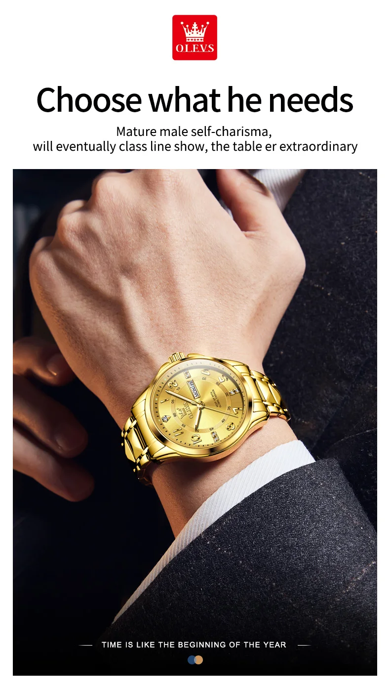 Olevs Couple Watch 2910