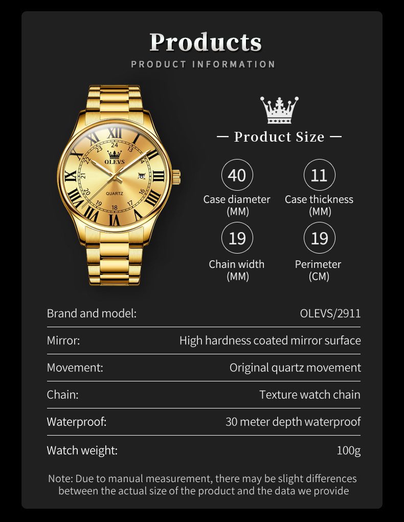 Olevs Men's Watch 2911