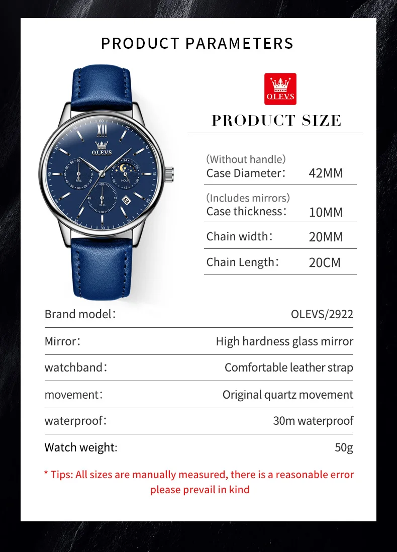 Olevs Men's Watch 2922