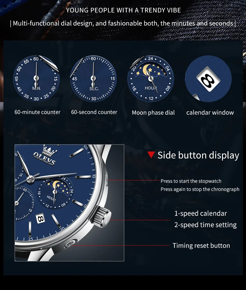 Olevs Men's Watch 2922