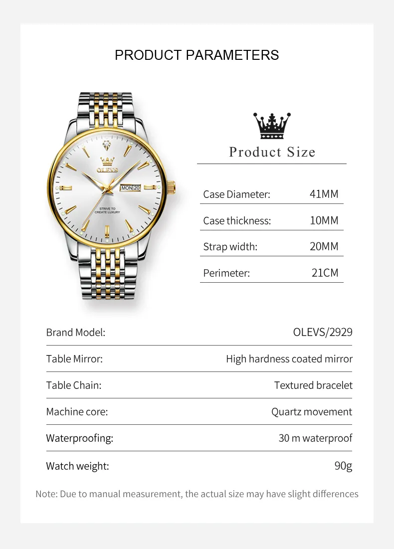 Olevs Men's Watch 2929