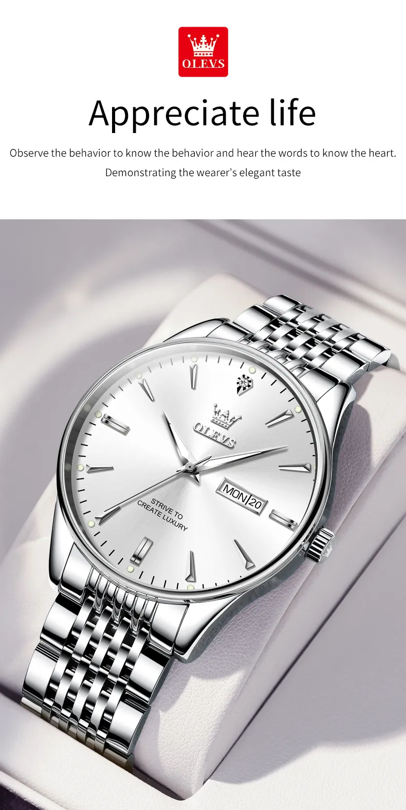 Olevs Men's Watch 2929