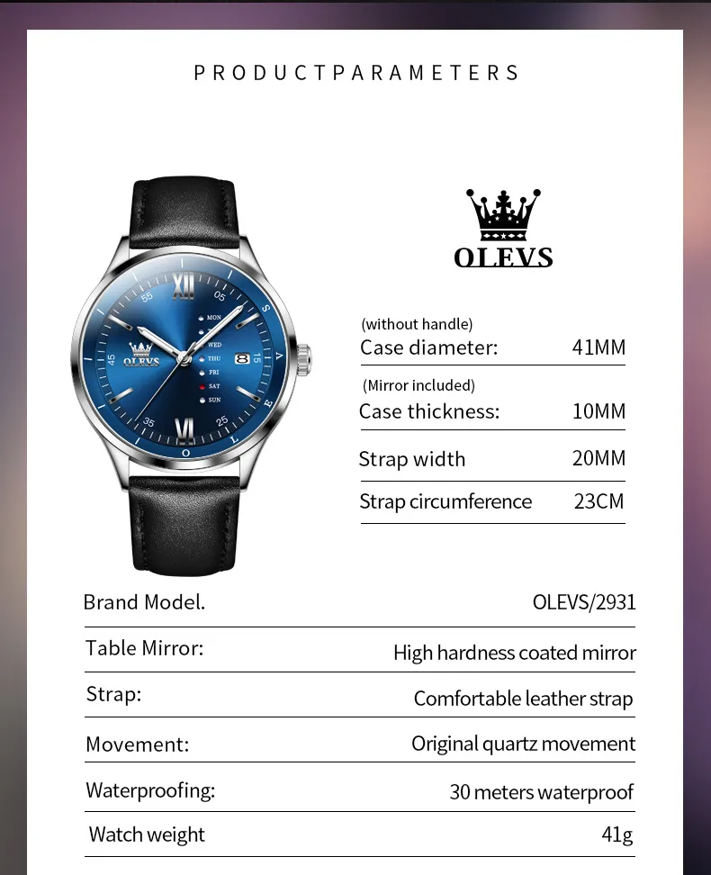 Olevs Men's Watch 2931
