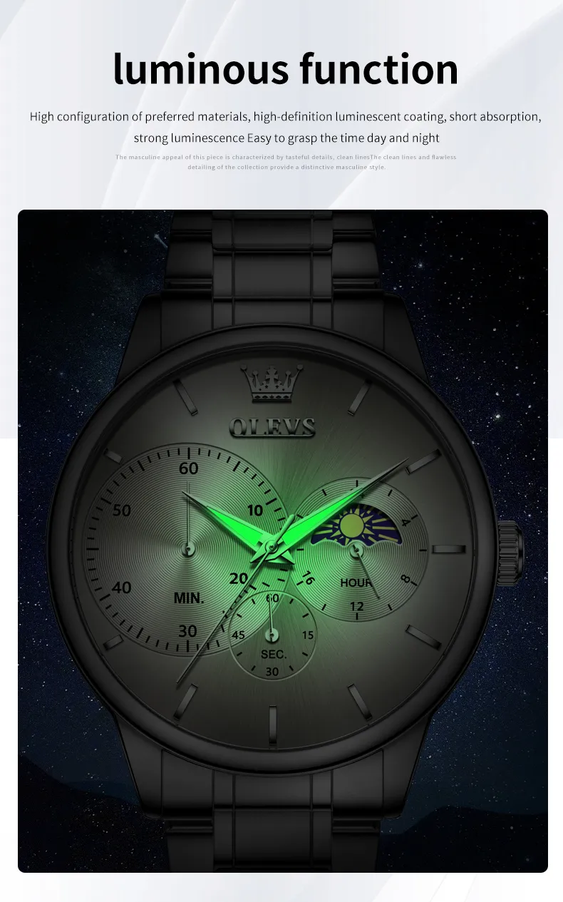 Olevs Men's Watch 2936