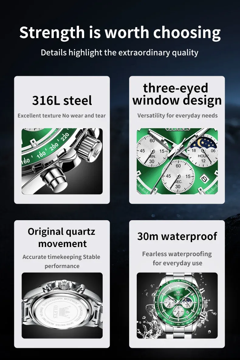 Olevs Men's Watch 2945