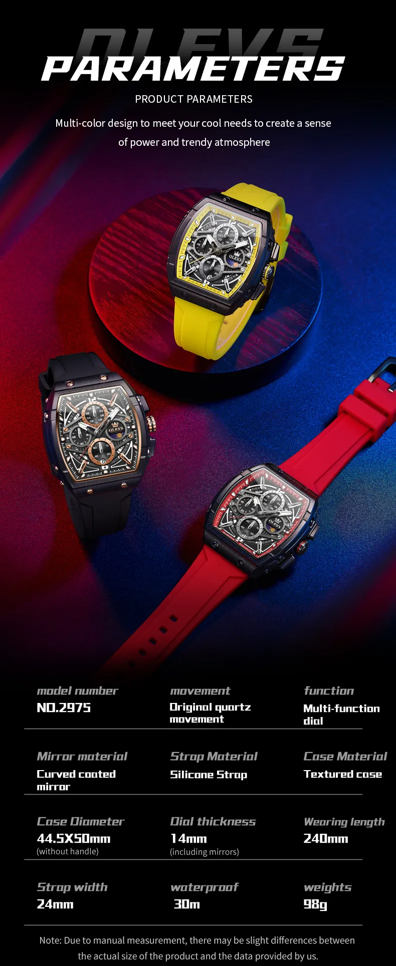 Olevs Men's Watch 2975