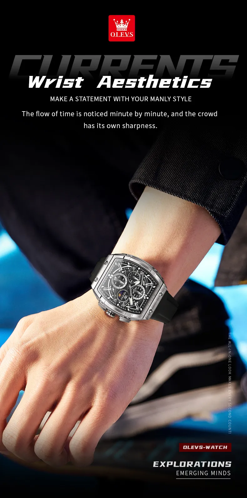 Olevs Men's Watch 2975