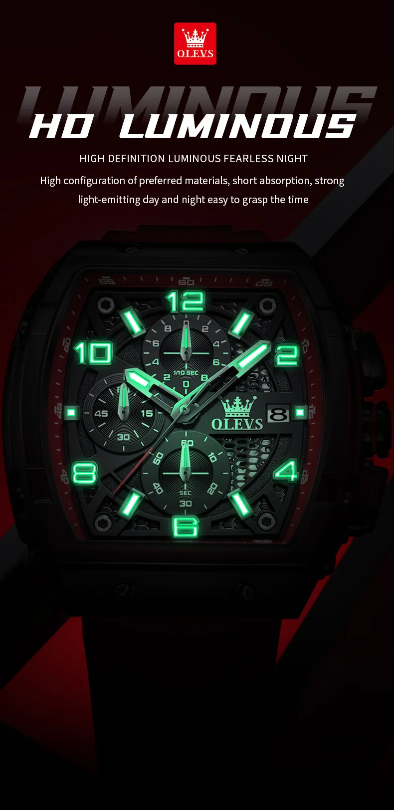 Olevs Men's Watch 2976