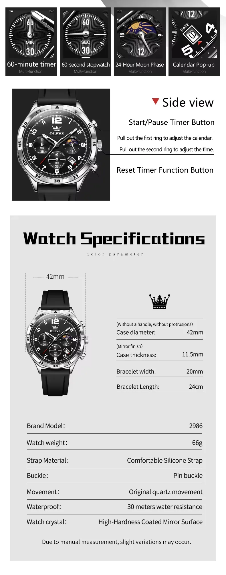 OLEVS Men's Watch 2986