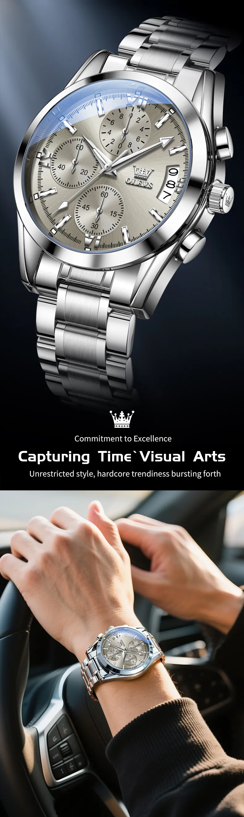 Olevs Men's Watch 2987