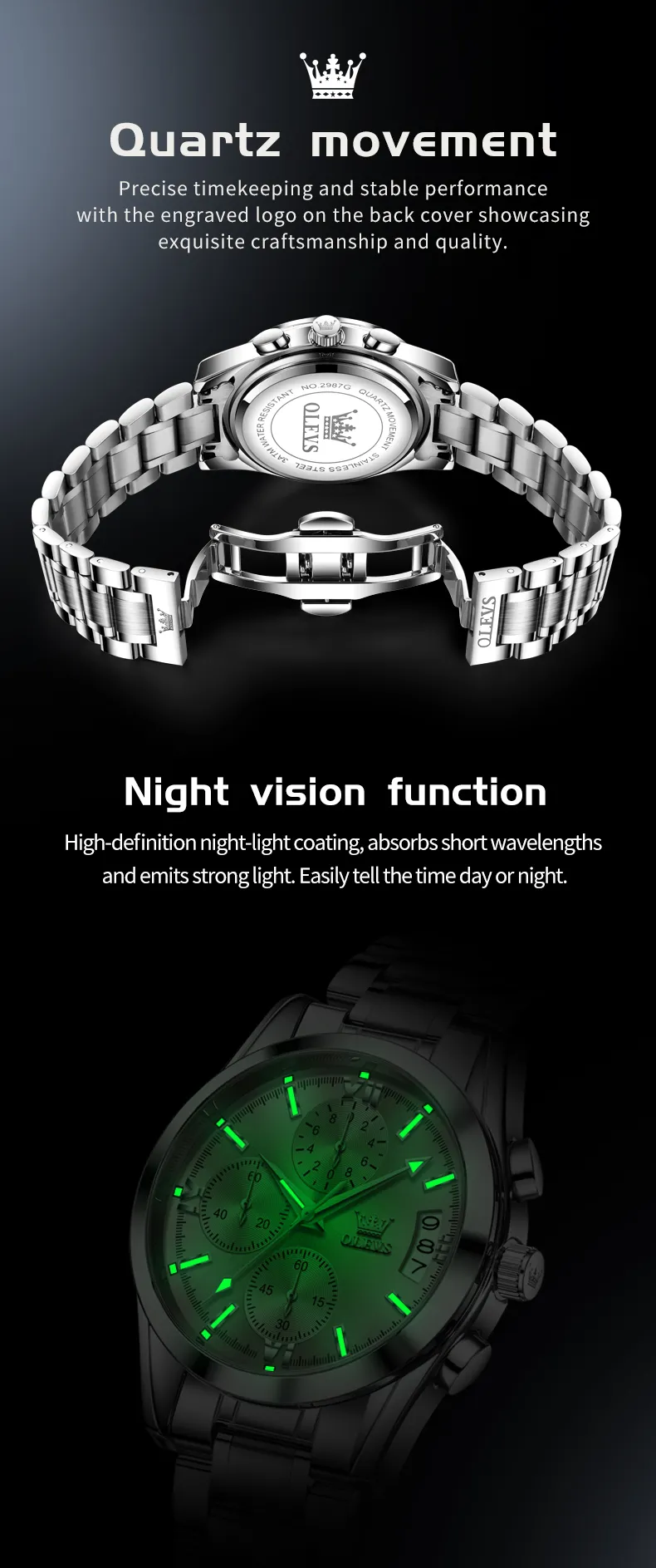 Olevs Men's Watch 2987