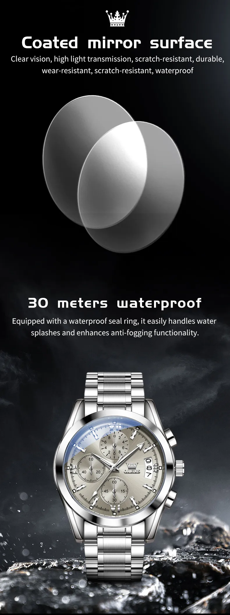 Olevs Men's Watch 2987