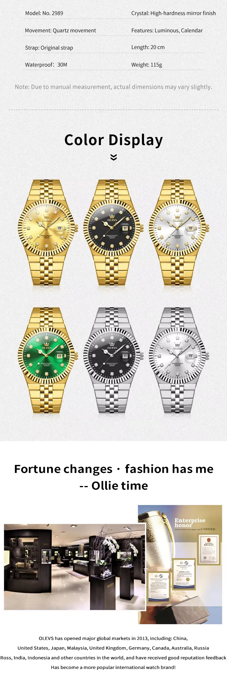 OLEVS Men's Watch 2989