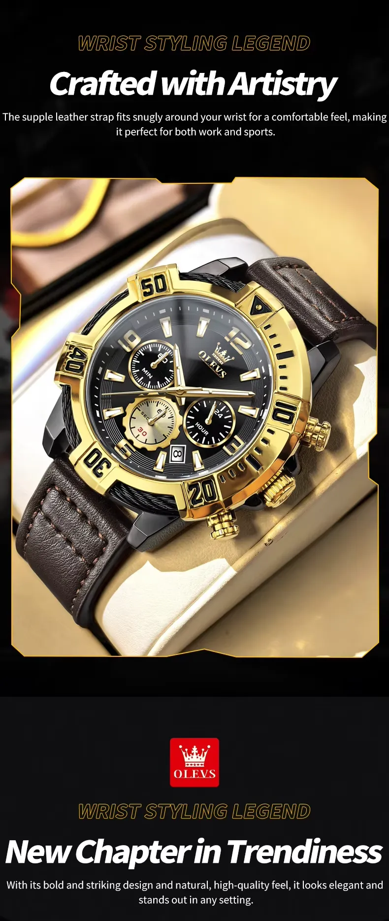 Olevs Men's Watch 2999