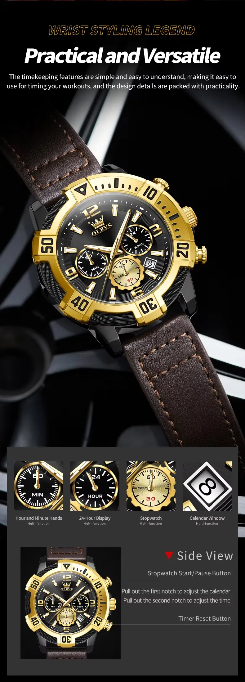 Olevs Men's Watch 2999