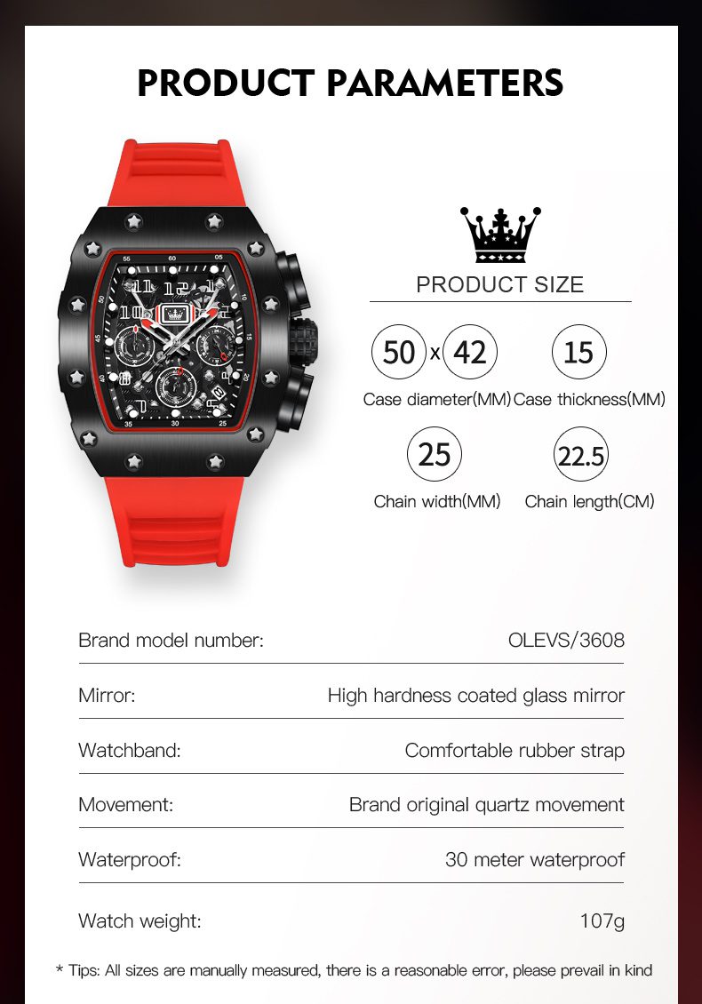 Olevs Men's Watch 3608