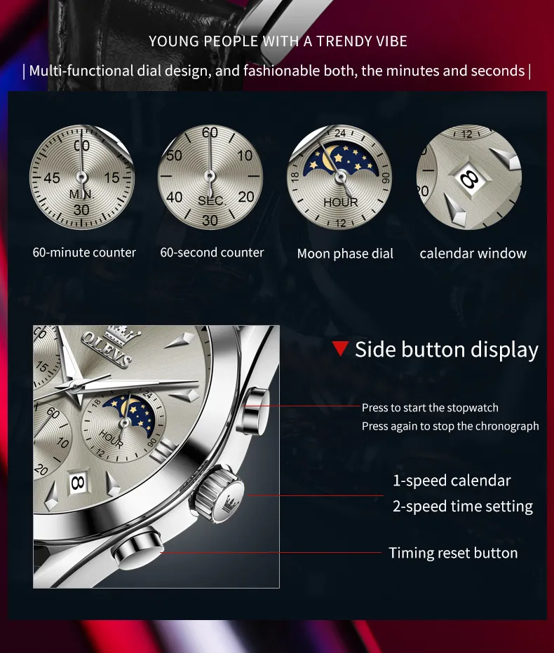 Olevs Men's Watch 3609