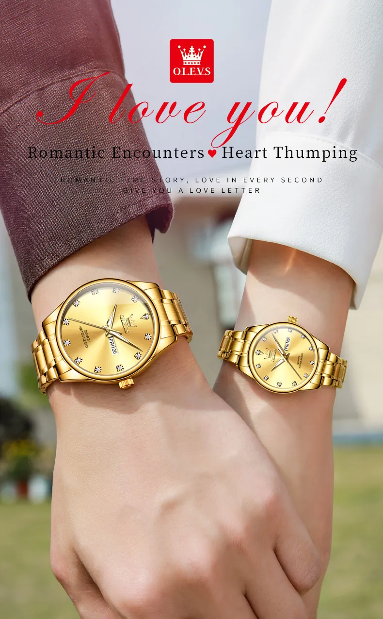 Olevs Couple Watch 3612