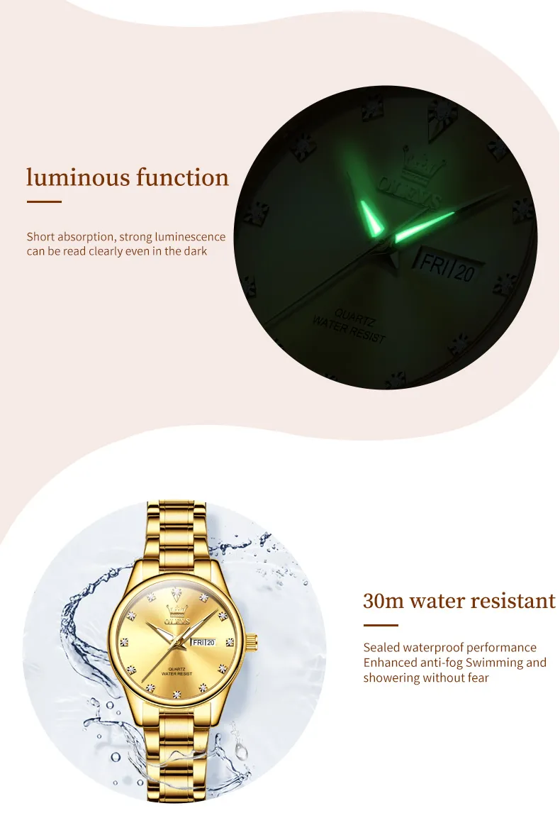 Olevs Couple Watch 3612