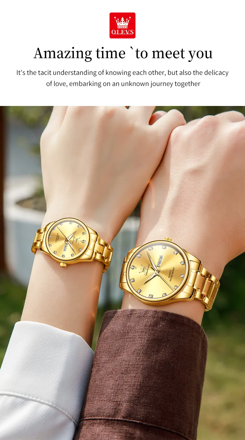 Olevs Couple Watch 3612