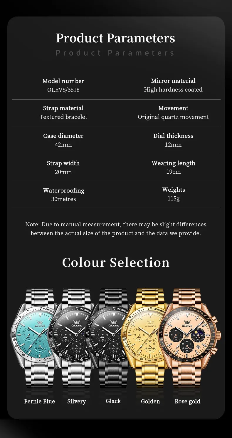 Olevs Men's Watch 3618