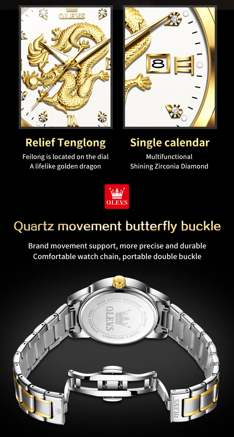 Olevs Men's Watch 3619