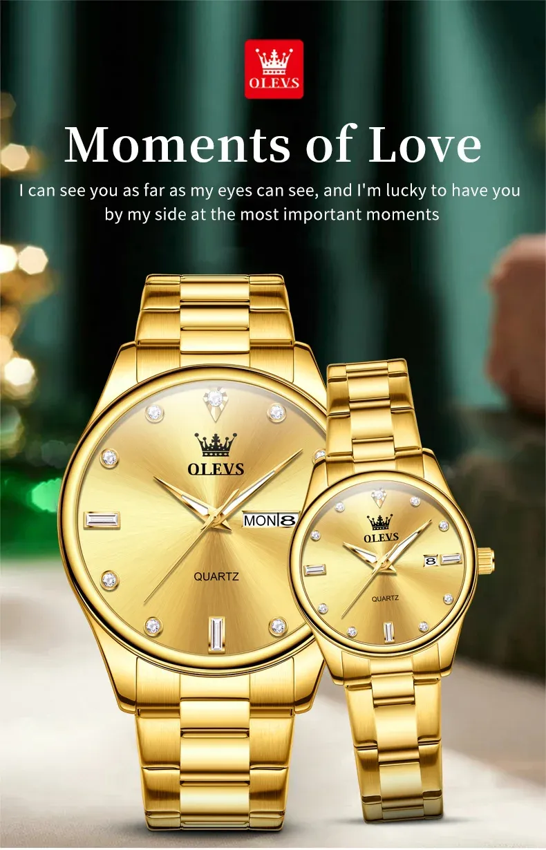 Olevs Couple Watch 3621