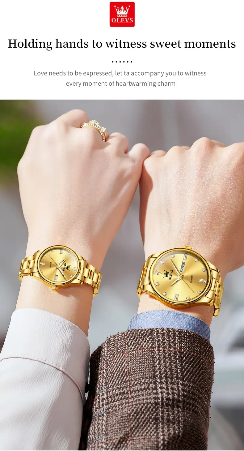 Olevs Couple Watch 3621
