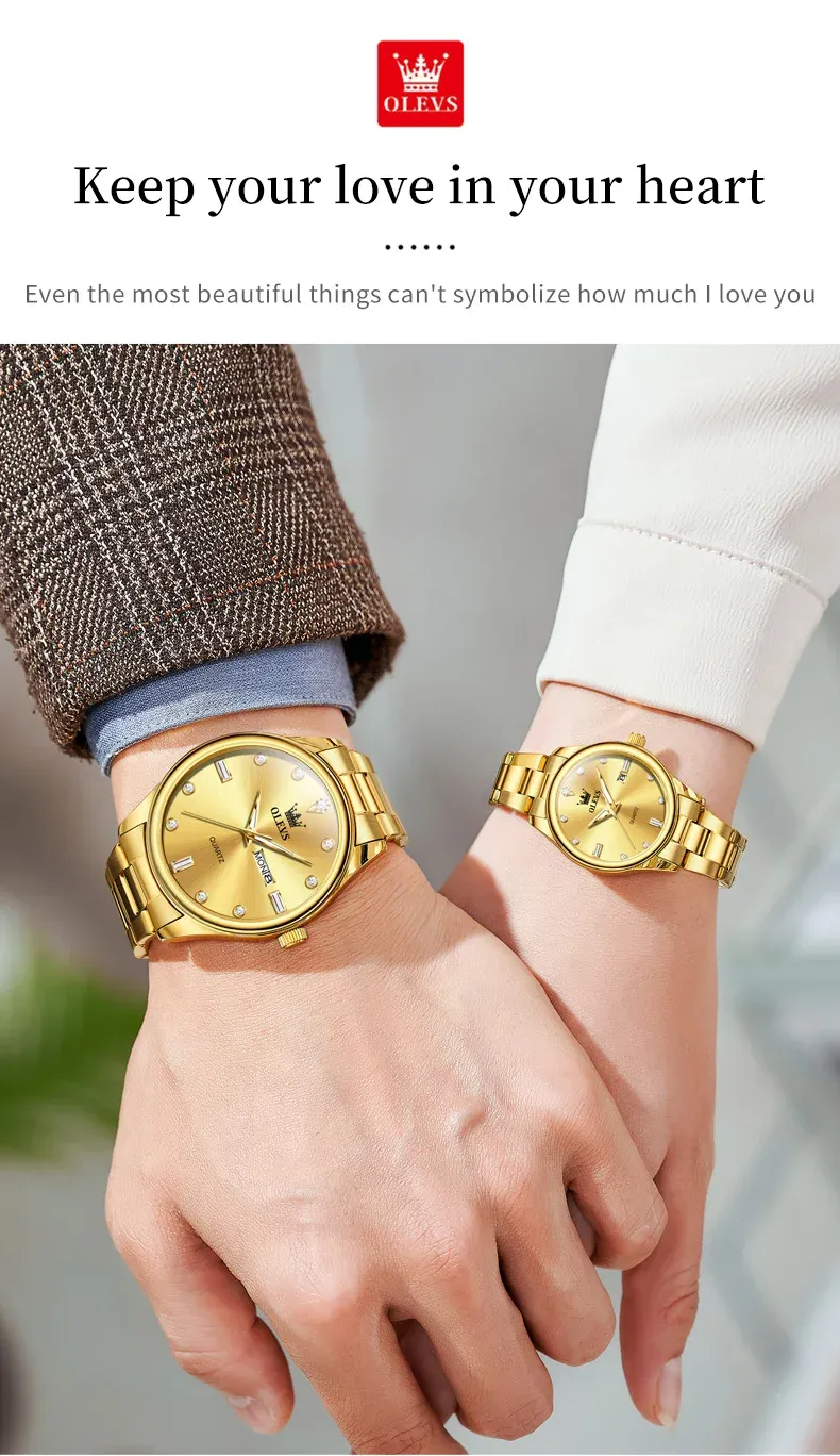 Olevs Couple Watch 3621