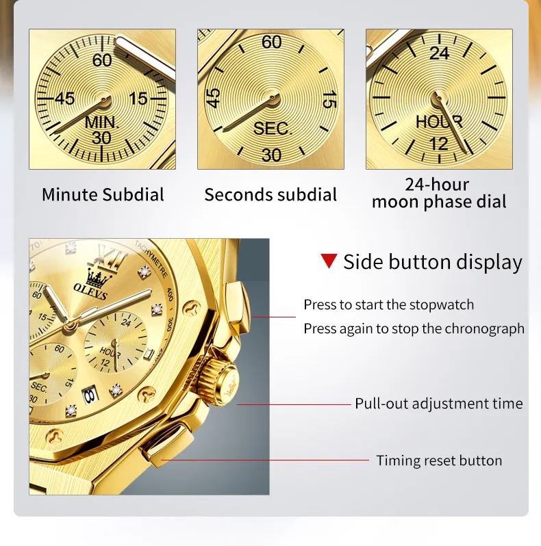 Olevs Men's Watch 3626